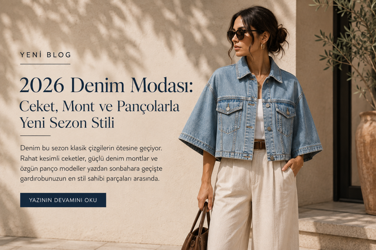 2026 Denim Modası: Ceket, Mont ve Pançolarla Yeni Sezon Stili