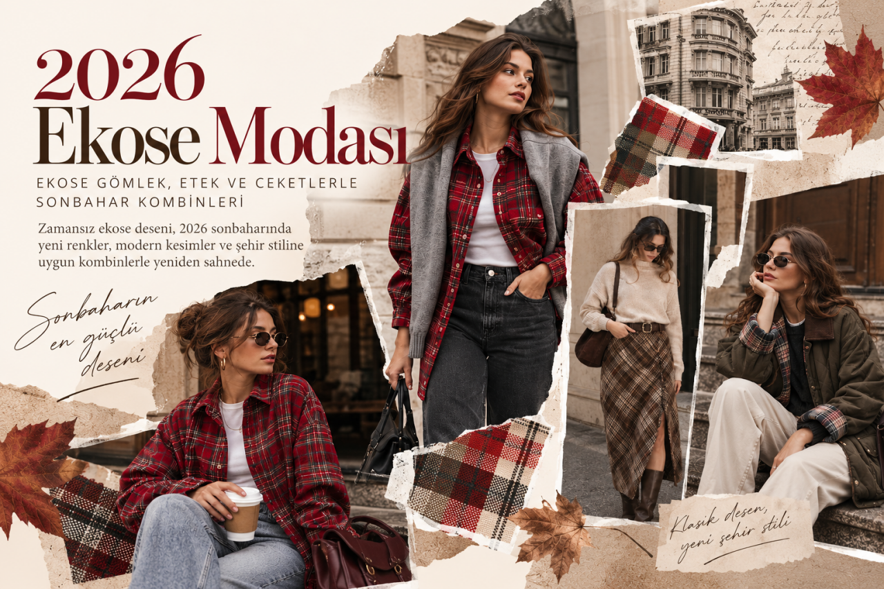 2026 Ekose Modası: Ekose Gömlek, Etek ve Ceketlerle Sonbahar Kombinleri