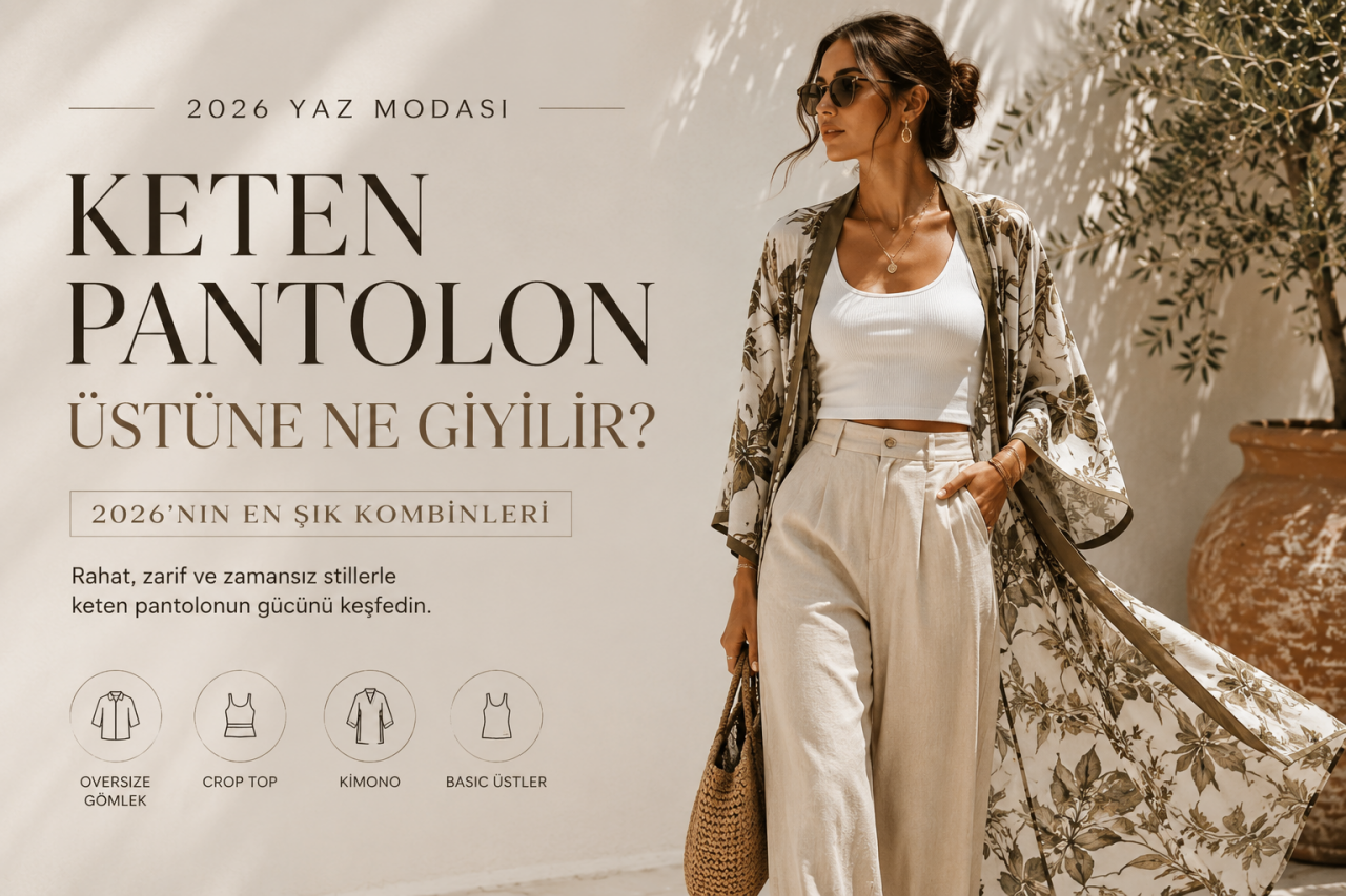 Keten Pantolon Üstüne Ne Giyilir? 2026’nın En Şık Kadın Kombinleri