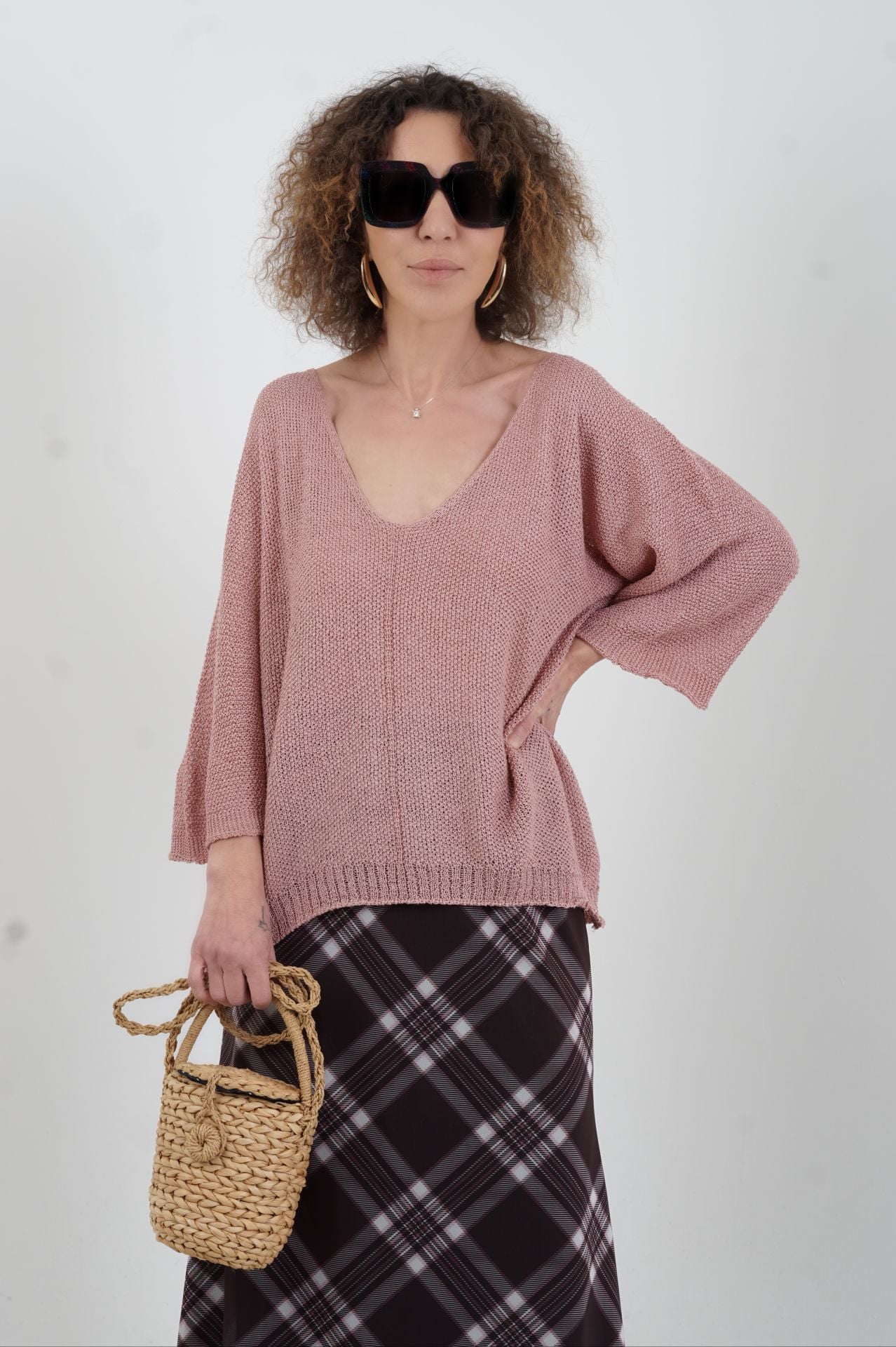 Pudra Pike Örgü Triko