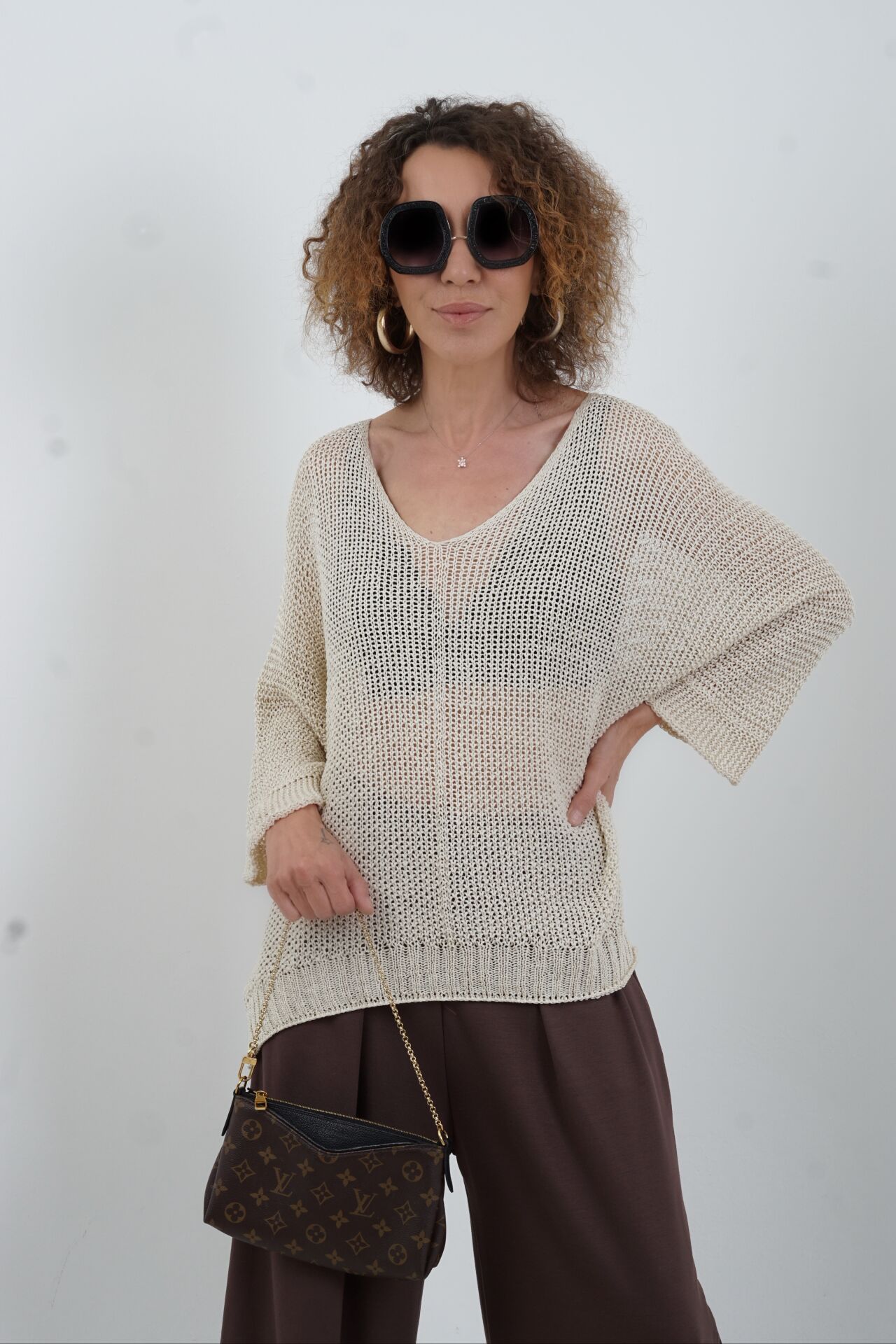 Taş Sofistik V Yaka Triko