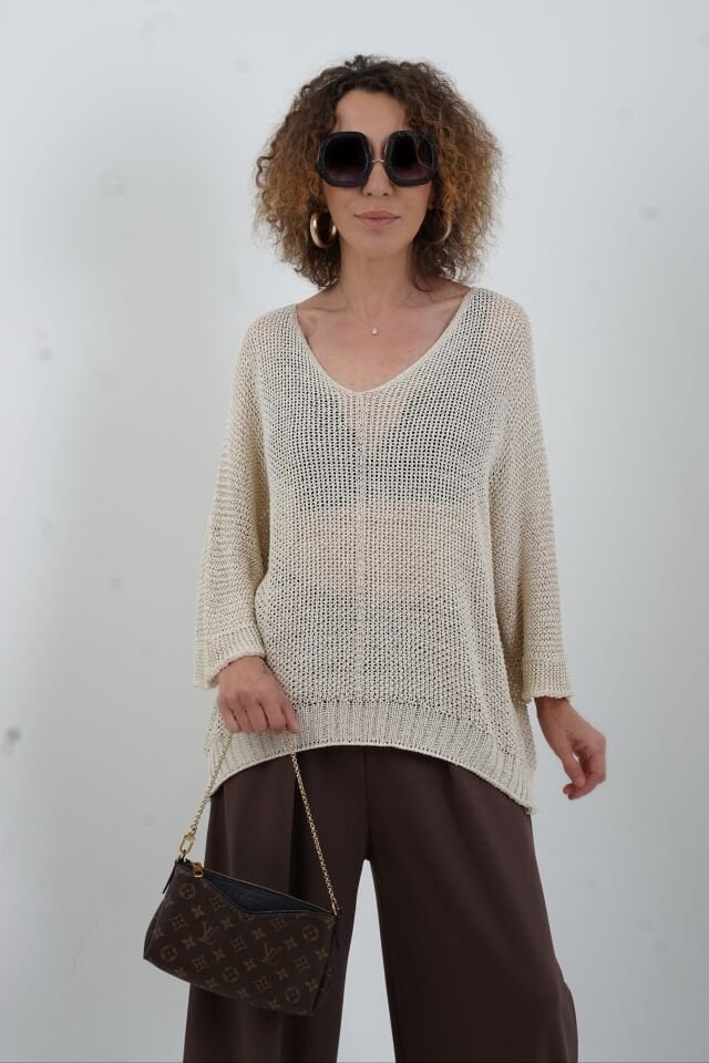 Taş Sofistik V Yaka Triko