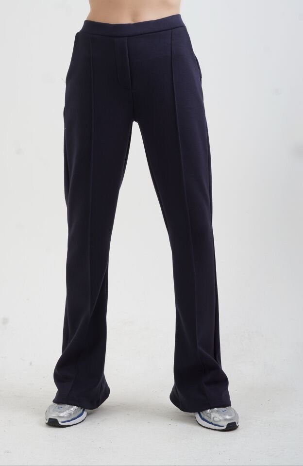 Lacivert Fermuarlı Modal Sweatshirt Pantolon Takım