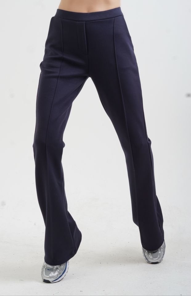 Lacivert Fermuarlı Modal Sweatshirt Pantolon Takım