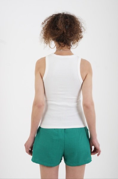 Beyaz Sıfır Kol Atlet