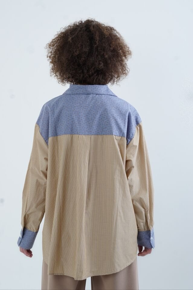 Mavi Mix Kareli Gömlek