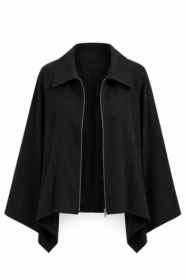 Siyah Pelerin Trench