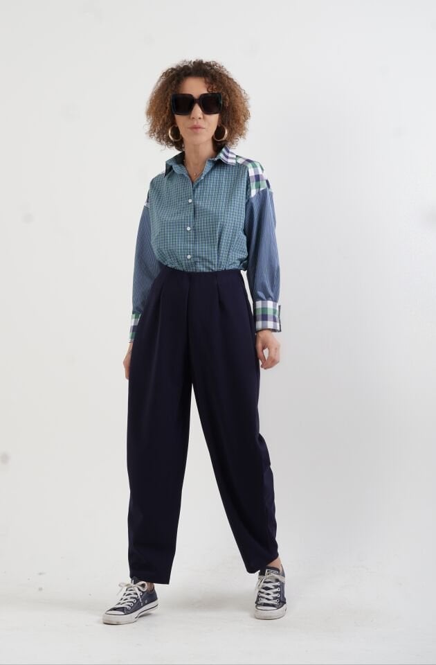 Yeşil Mix Kareli Gömlek