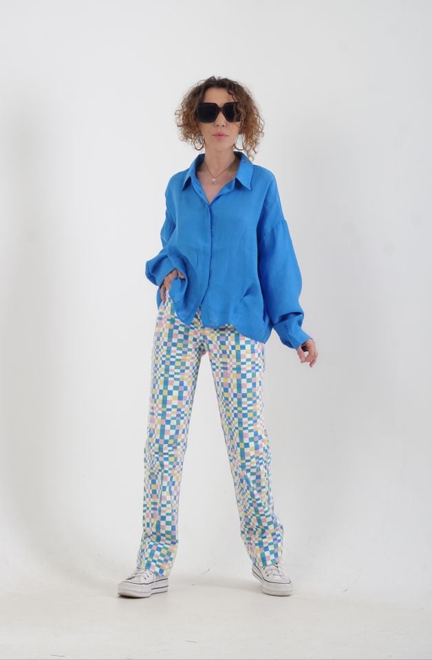 Mozaik Desen Jean Pantolon