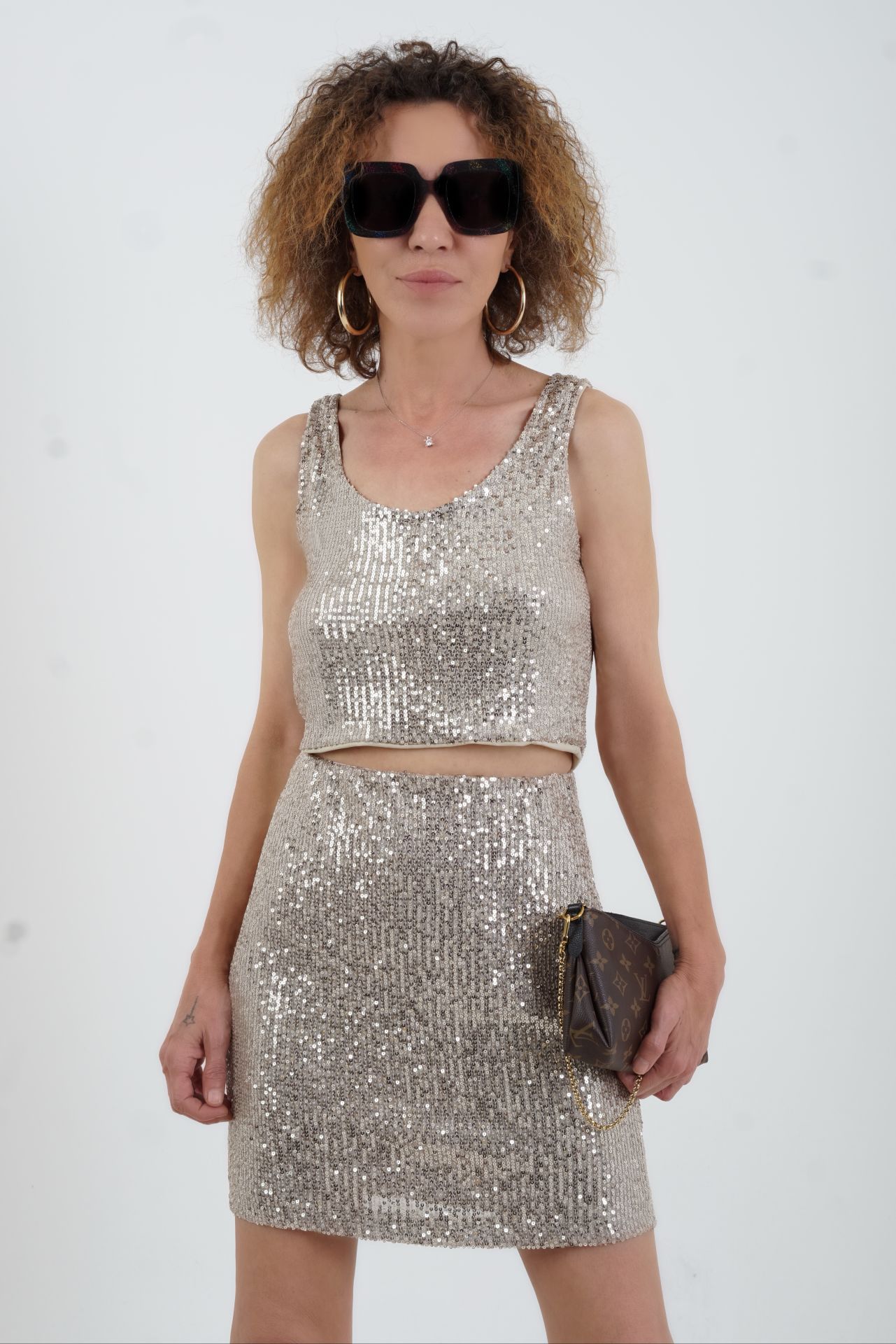 Vizon Pul Payetli Crop Atlet