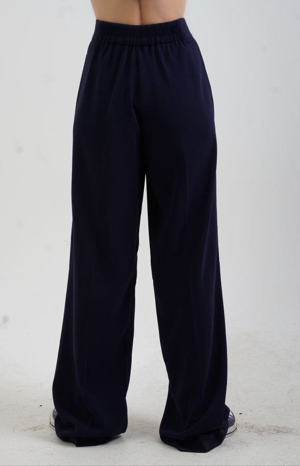 Lacivert Geniş Paça Pantolon