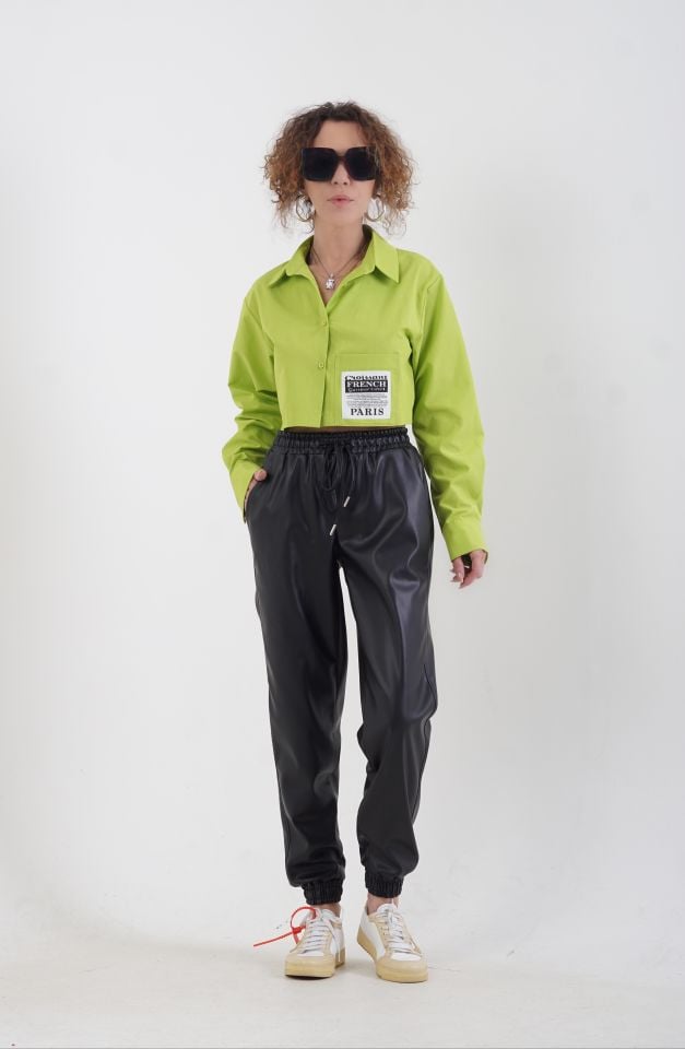 Deri Jogger Pantolon