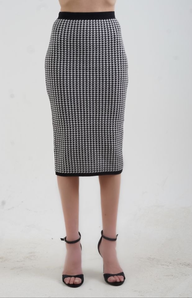 Kazayağı Triko Kalem Etek