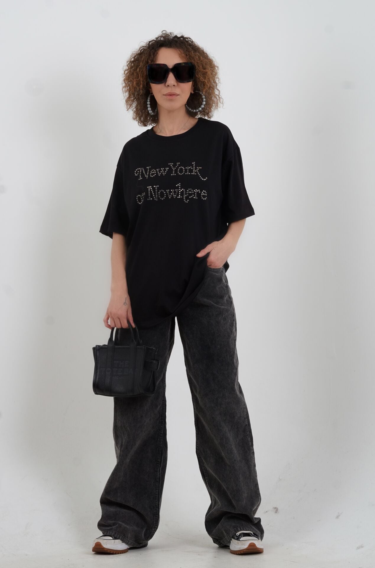 Füme Kar Yıkama Kadife Pantolon