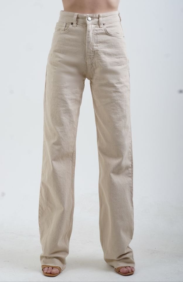 Bej Palazzo Jean Pantolon