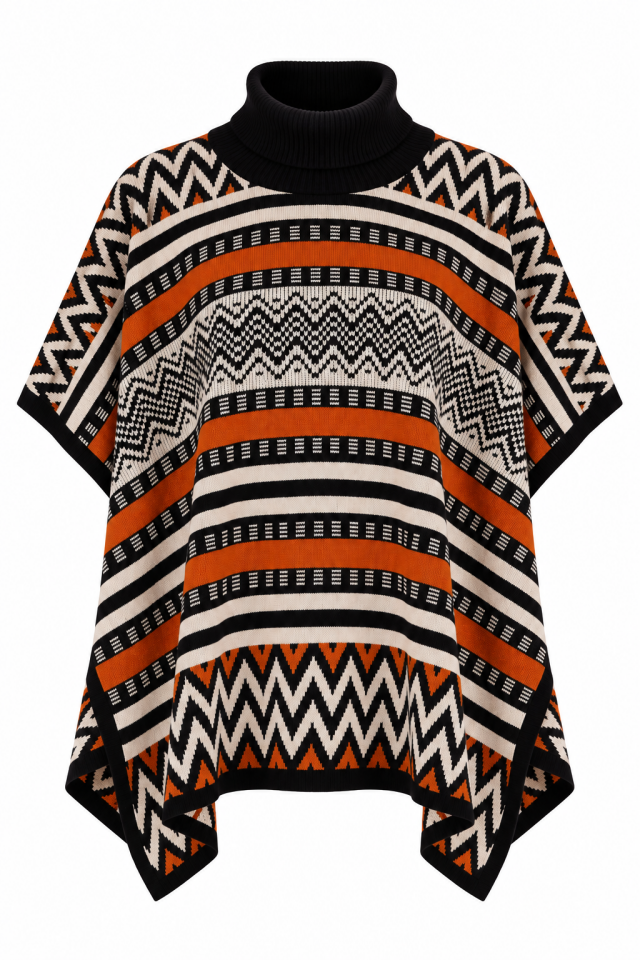 Tribal Desenli Yanları Açık Panço