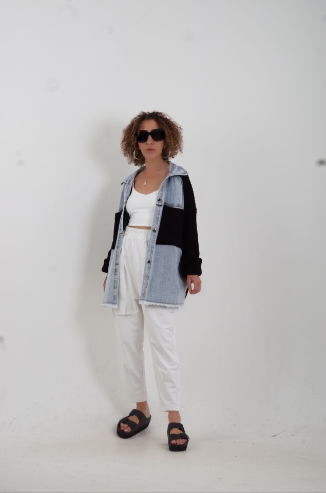 Cep Detaylı Eşofman Pantolon EKRU - S