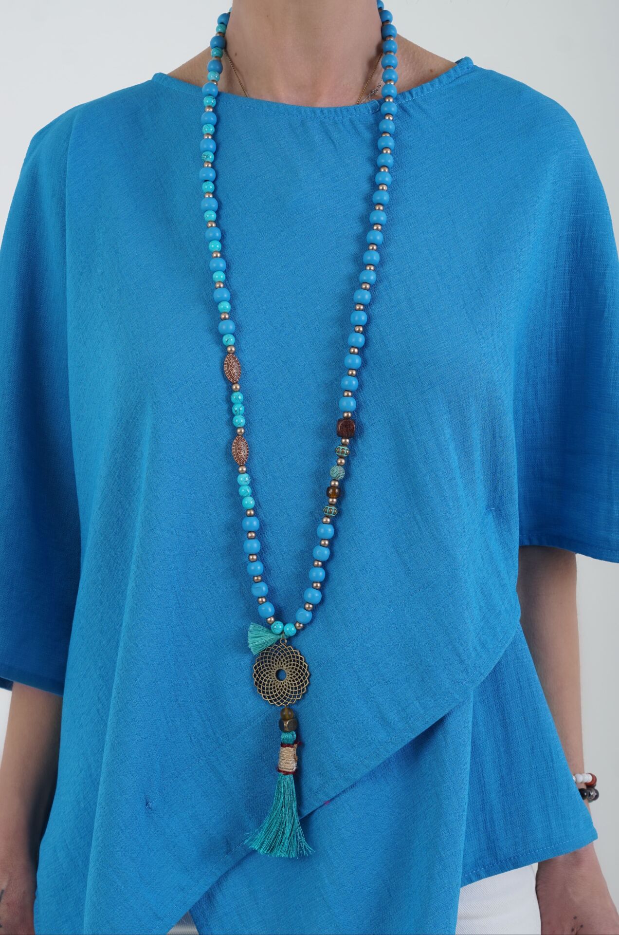 İyilik Kolyesi TURKUAZ MAVİ