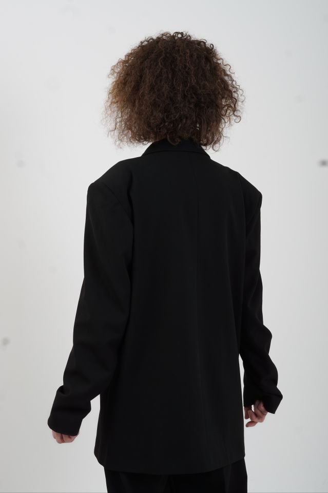 Siyah Premium Oversize Ceket Pantolon Takım