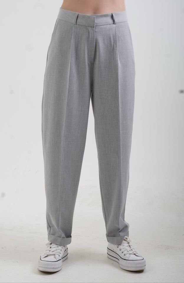 Gri Premium Oversize Ceket Pantolon Takım