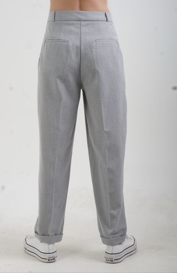Gri Premium Oversize Ceket Pantolon Takım