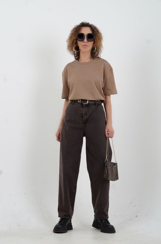 Vizon Özel  Dikişli  Bisiklet Yaka Tshirt