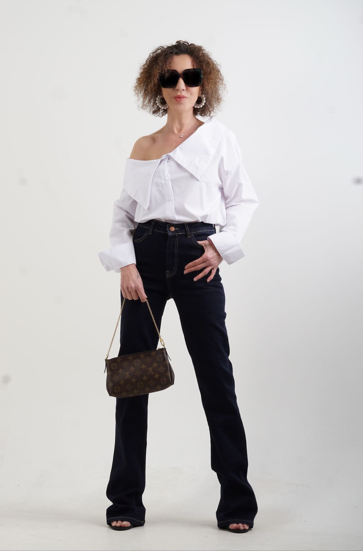 Lacivert Premium İspanyol Paça Jean Pantolon