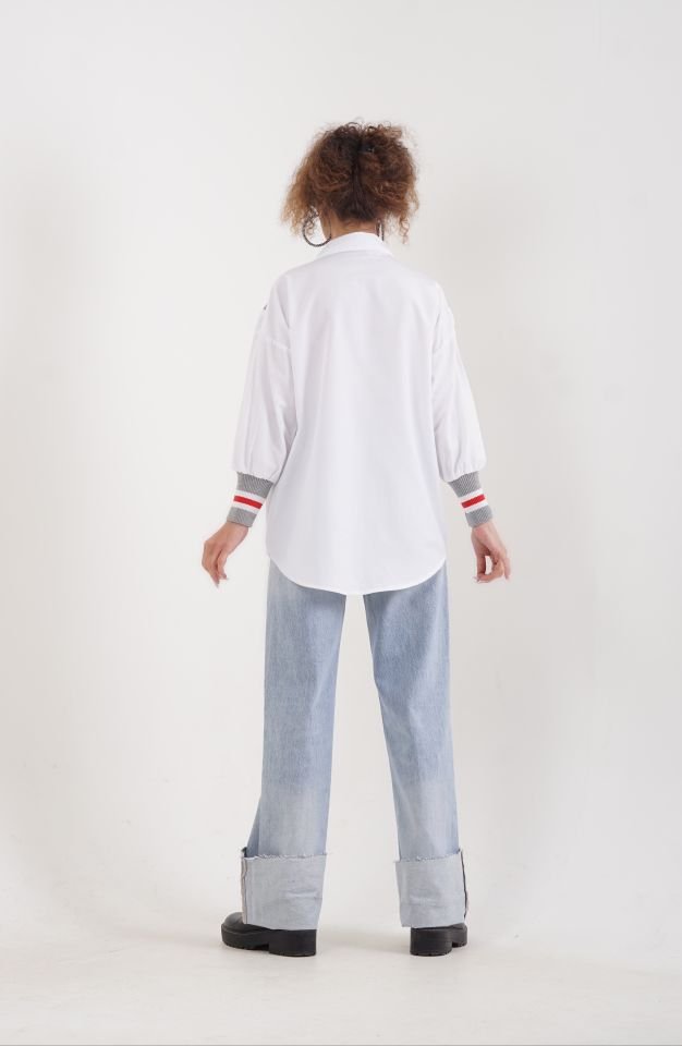 Palazzo Denim Pantolon