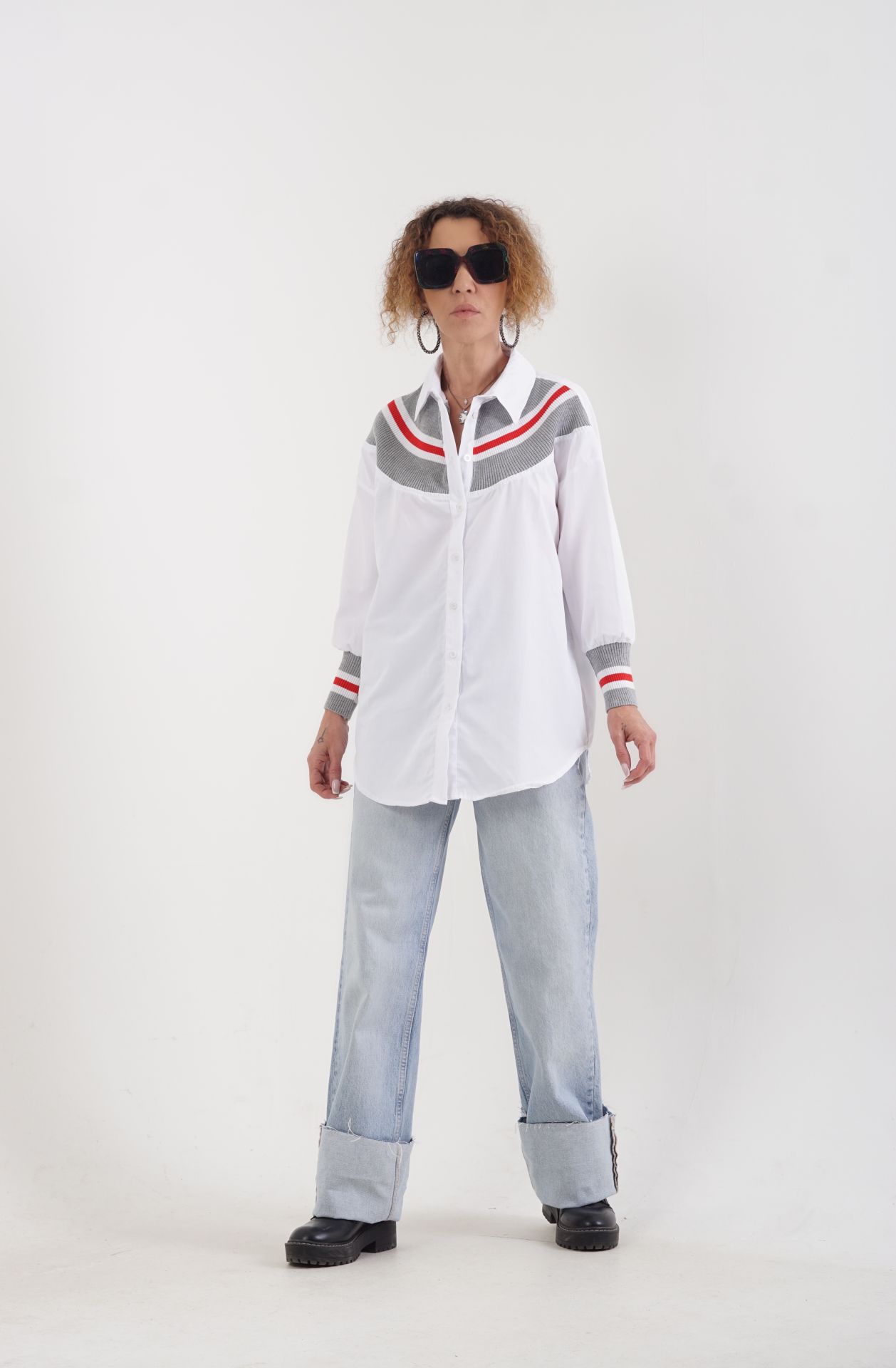Palazzo Denim Pantolon