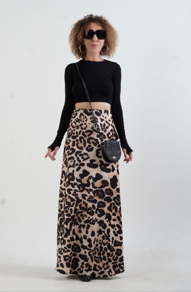 Siyah Parmak Detaylı Crop Bluz