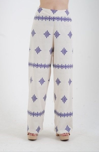 Nakışlı Kimono Pantolon Takım