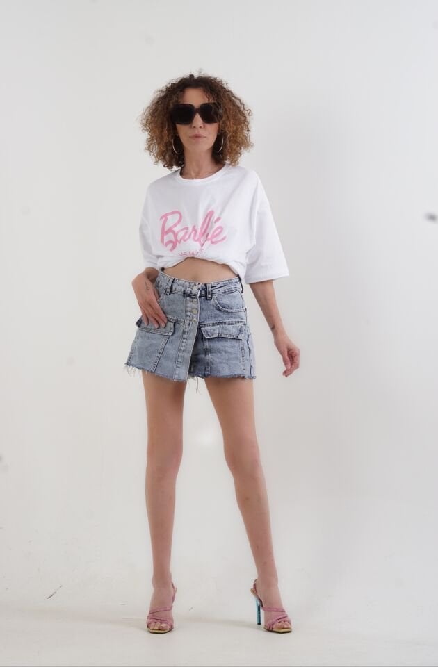 Barbie Los Angeles Ön Arka Baskılı Tshirt