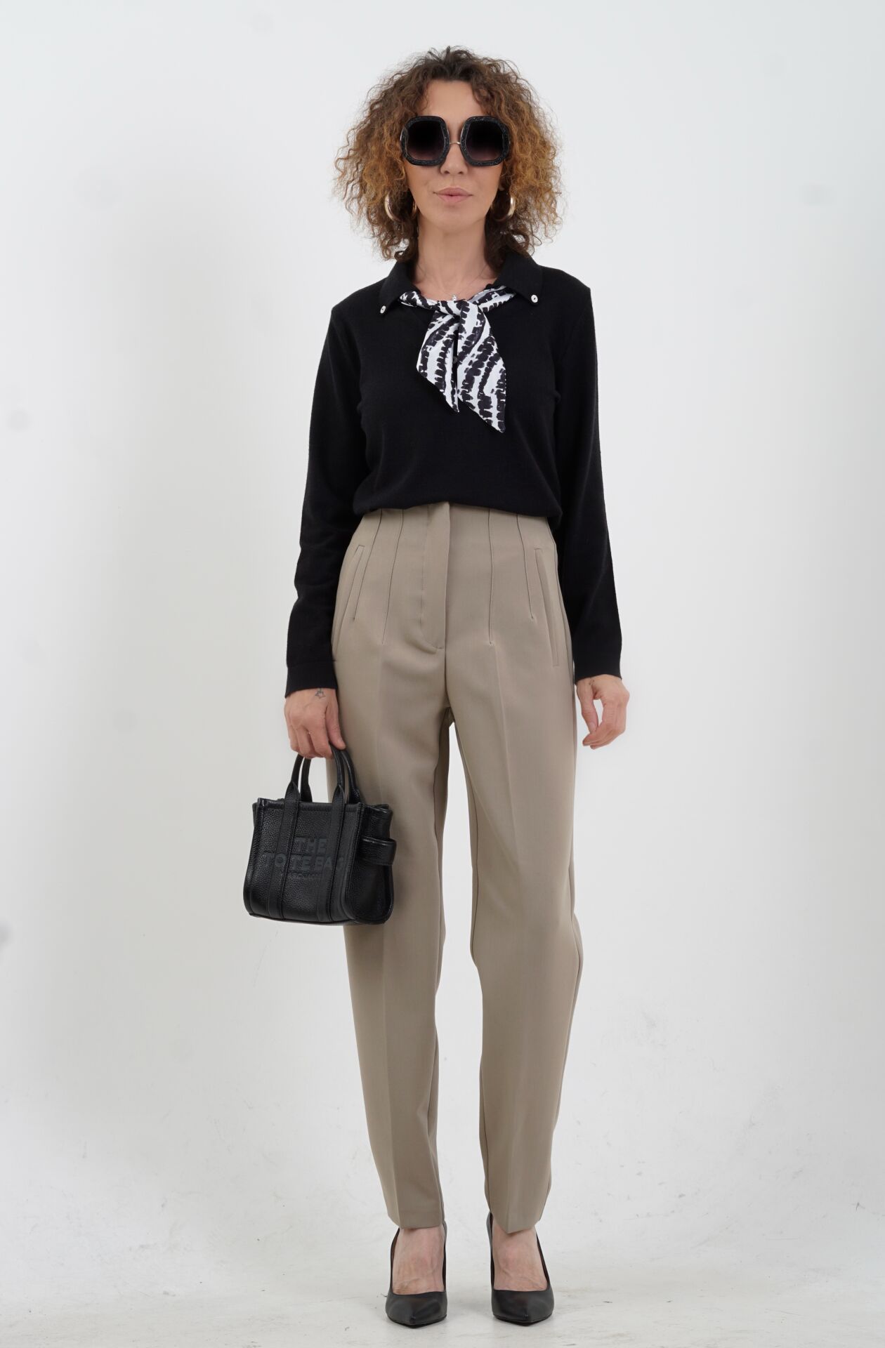 Önü Flatolu Pantolon BEJ - XL