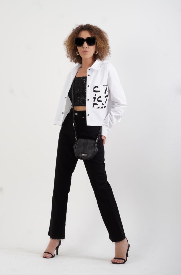 Siyah Paçası Dikişsiz Mom Fit Jean Pantolon