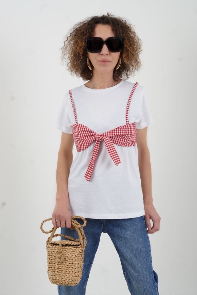 Pötikare Bağlamalı Tshirt
