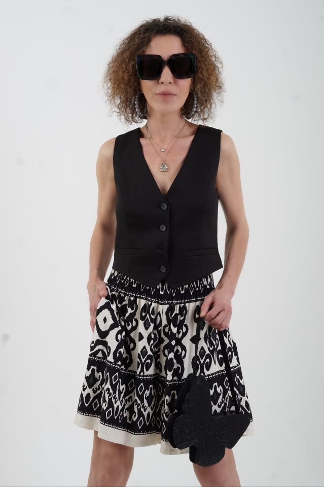 Siyah Sofistik Yelek