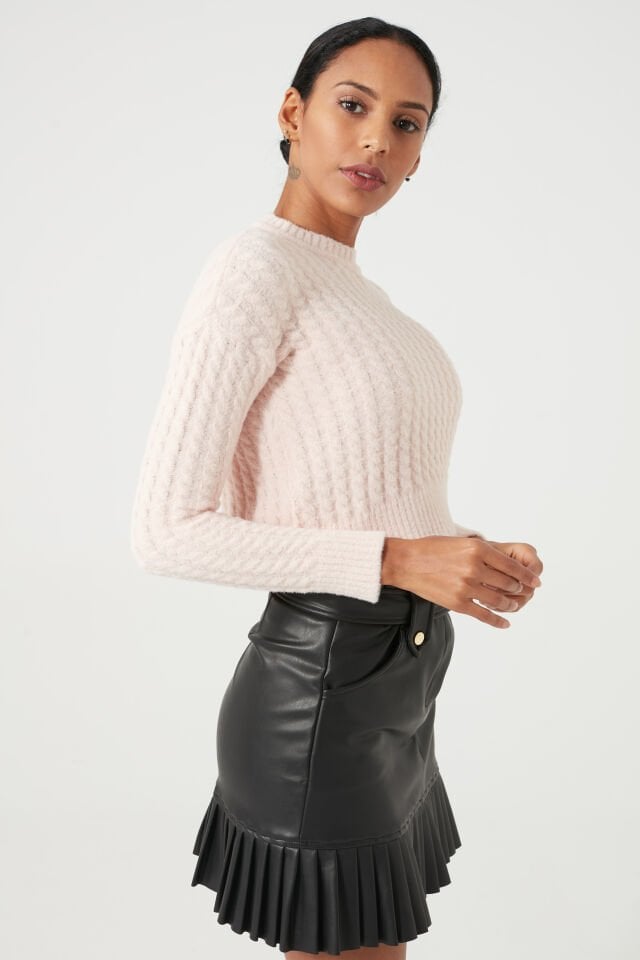 Saç Örgü Yumoş Kazak