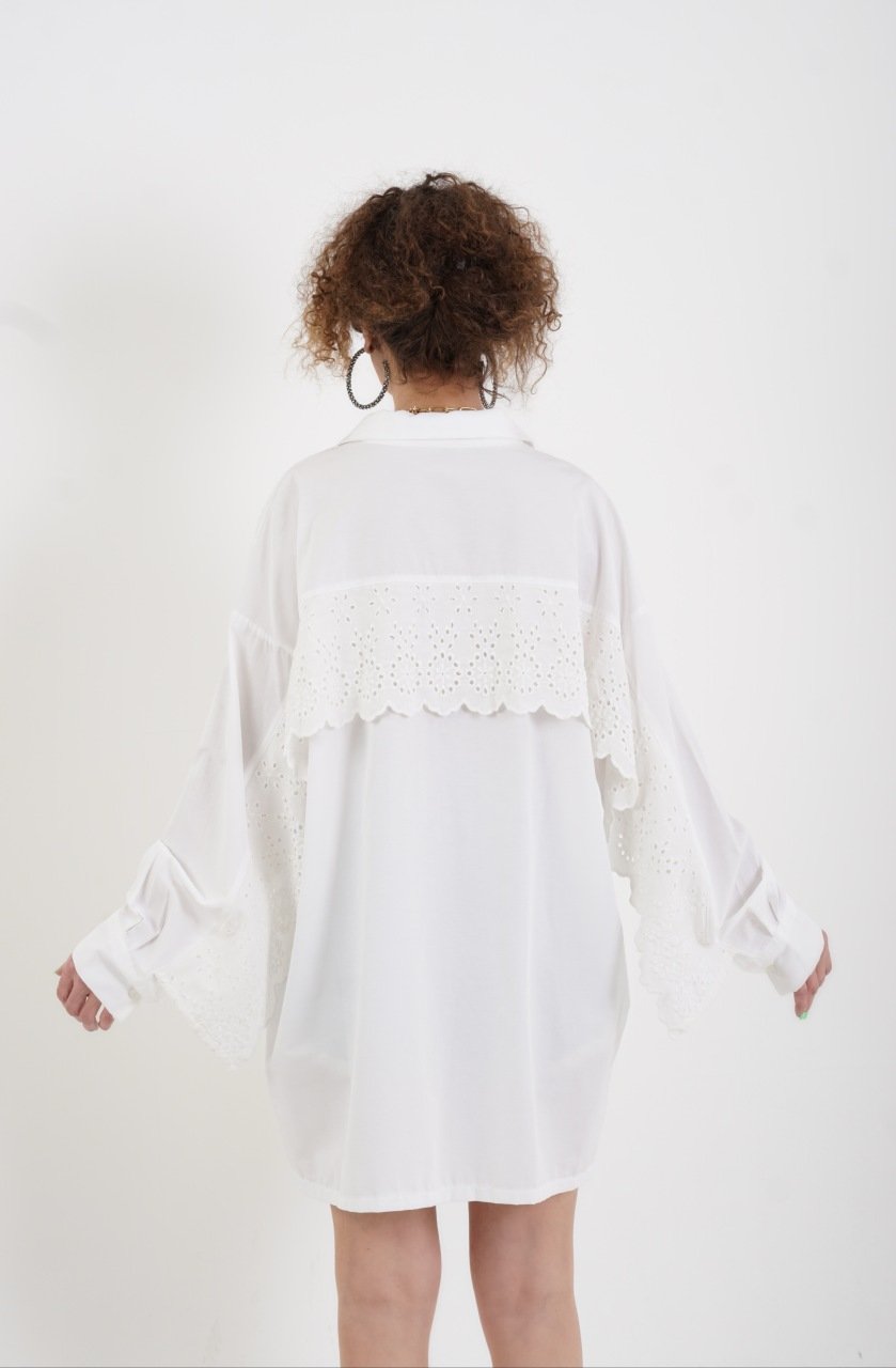 Kolu Ve Arkası Fistolu Gömlek EKRU - STN