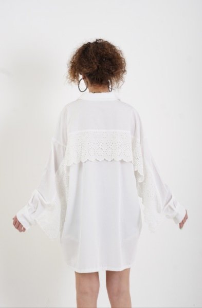 Kolu Ve Arkası Fistolu Gömlek EKRU - STN