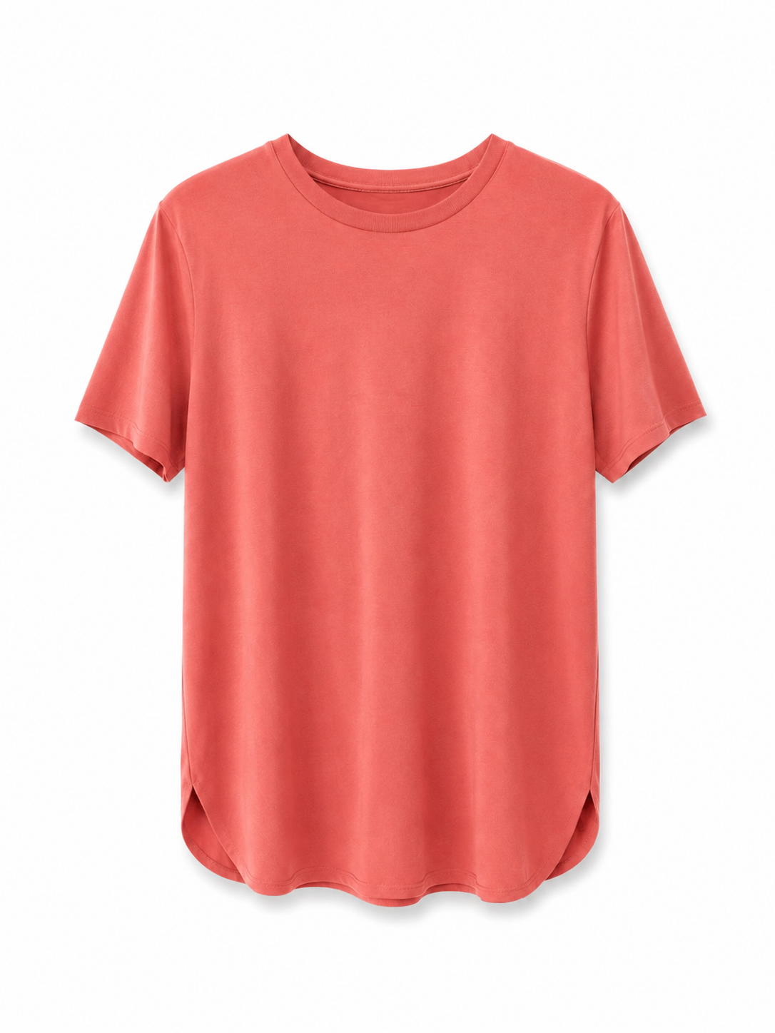 Kiremit Oslo Modal Kumaş O Yaka Tshirt