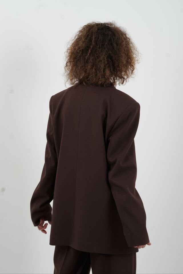 Kahve Blazer Ceket