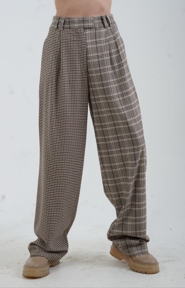 Çift Desenli Pantolon