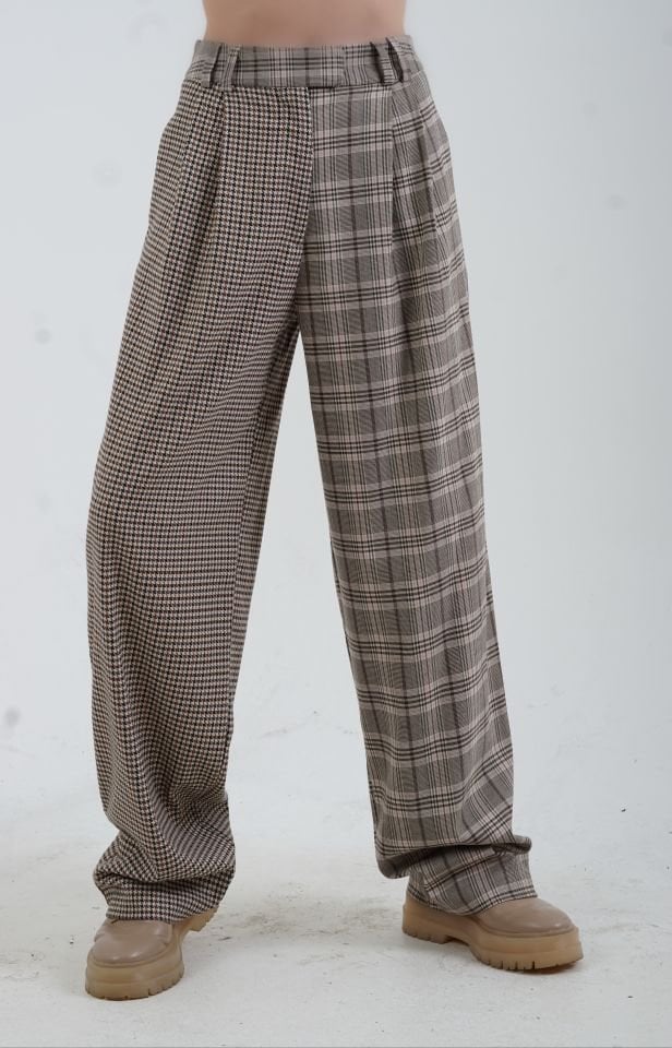 Çift Desenli Pantolon