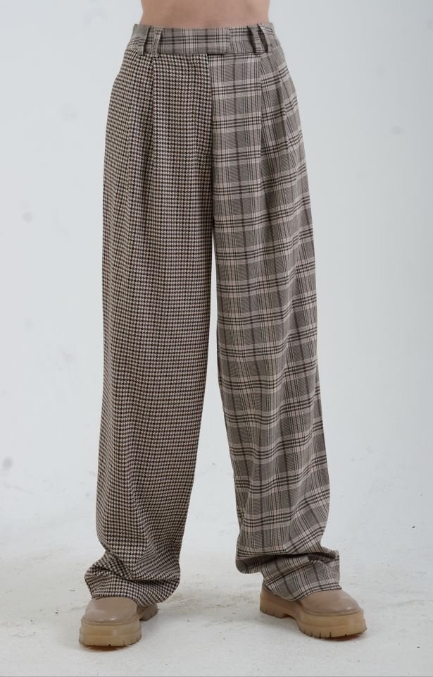 Çift Desenli Pantolon