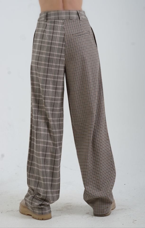 Çift Desenli Pantolon