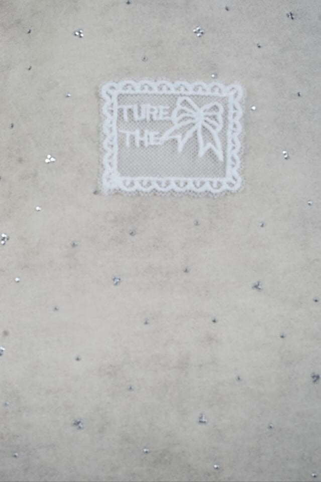 Krem Taşlı Yıkamalı Tshirt