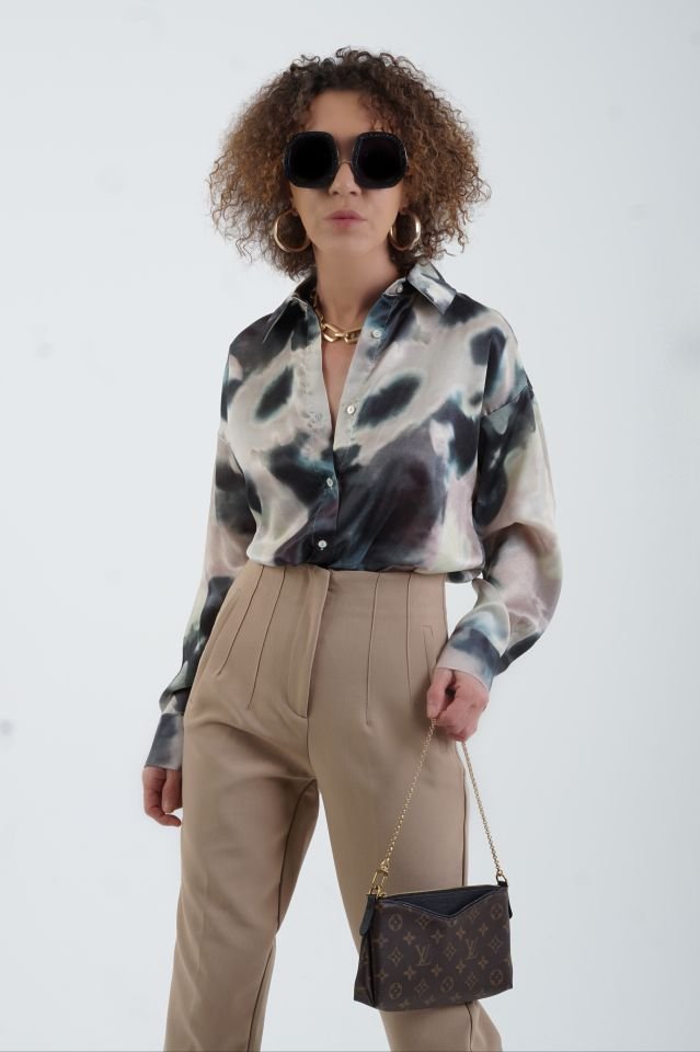 Önü Flatolu Pantolon CAMEL - XS