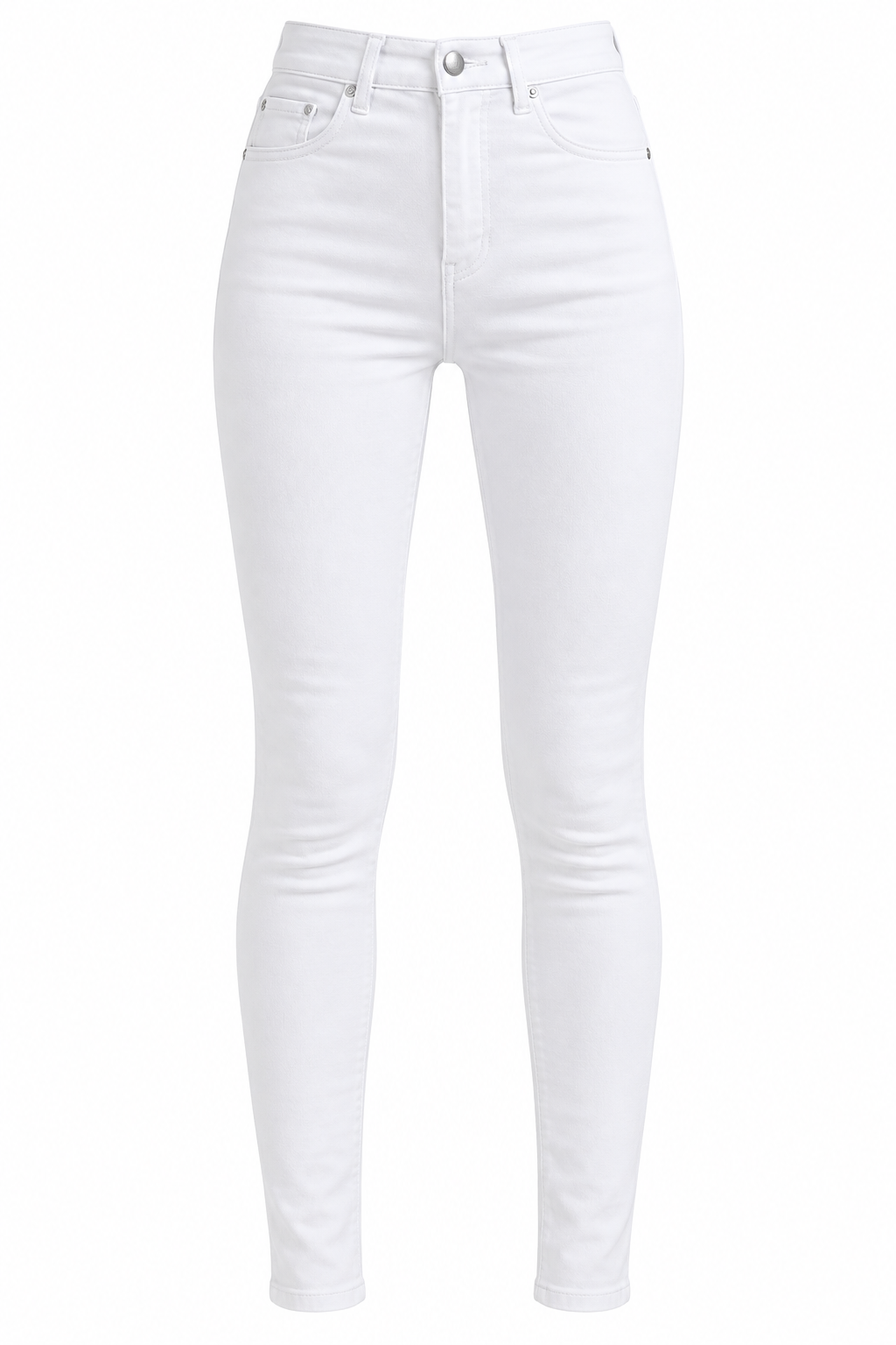 Beyaz Merlin Skinny Jean Pantolon
