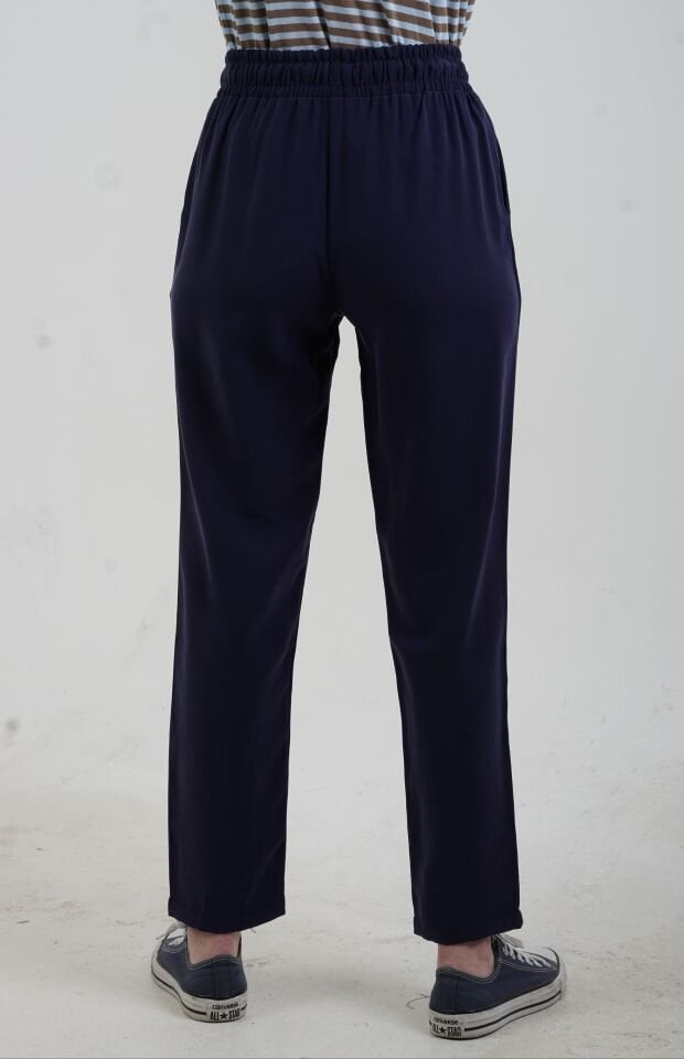 Lacivert Tensel Fermuarlı Ceket Pantolon Takım