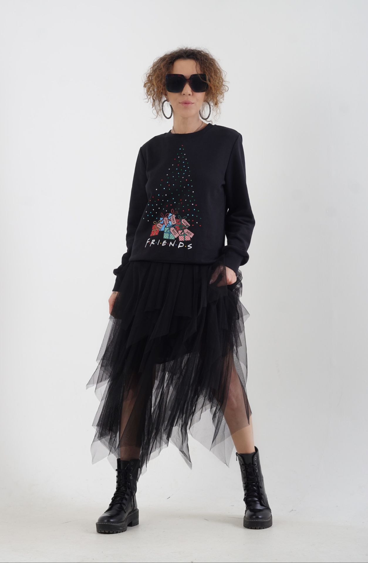 Friends Taşlı New Year Sweat